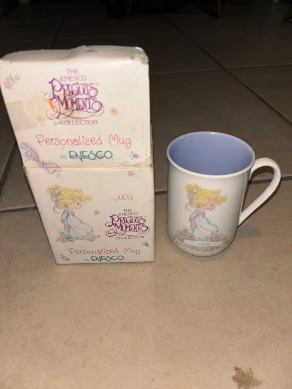 Vintage 1989 Enesco Precious Moments Personalized Judy